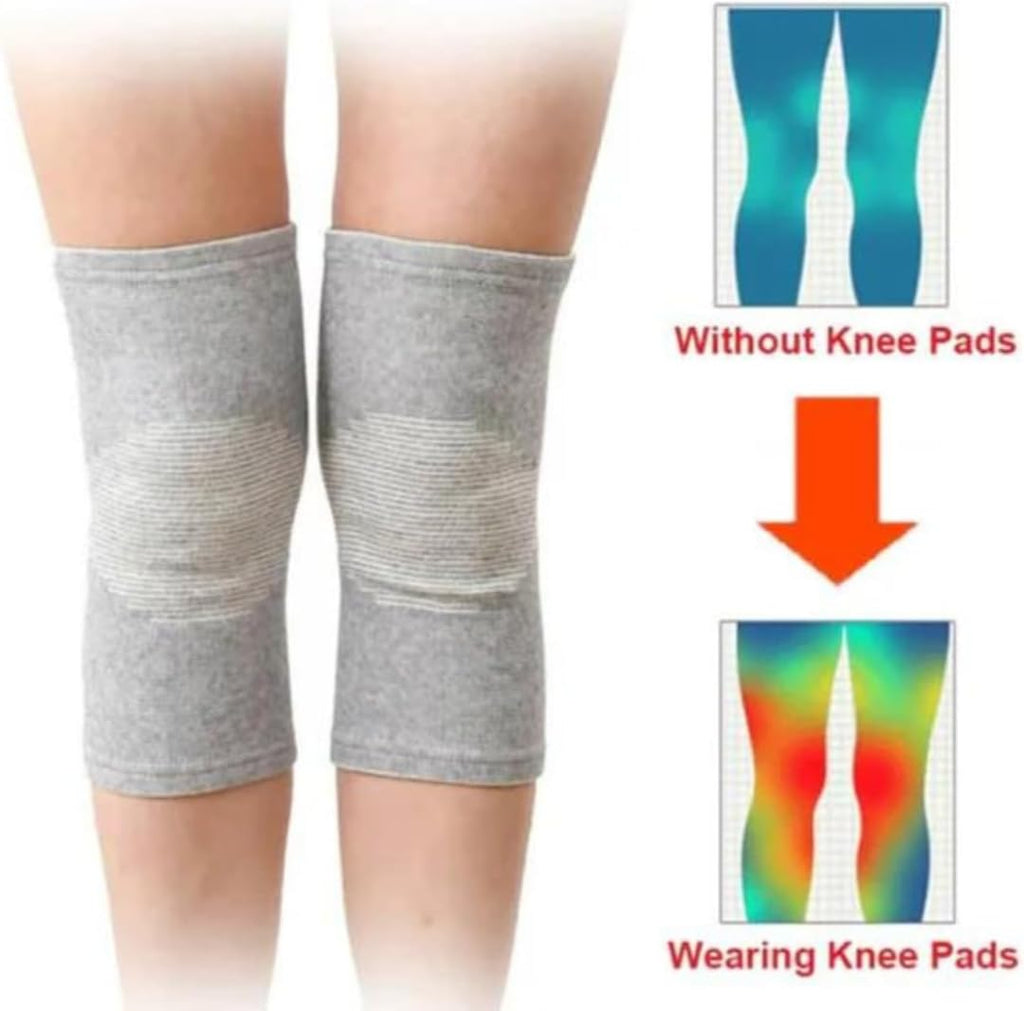 Bamboo Yarn Knee Brace for Men & Women — Pain Relief & Gym Support