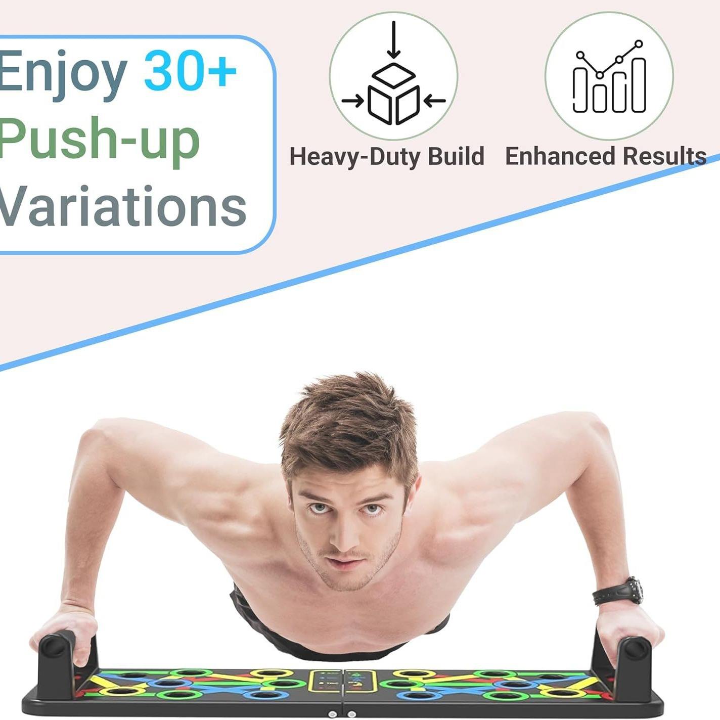 Foldable Push Up Stand Board — Multifunctional Home Gym Equipment