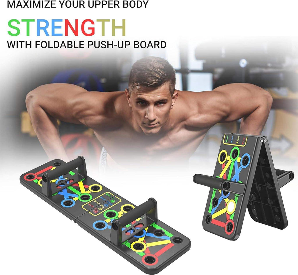 Foldable Push Up Stand Board — Multifunctional Home Gym Equipment