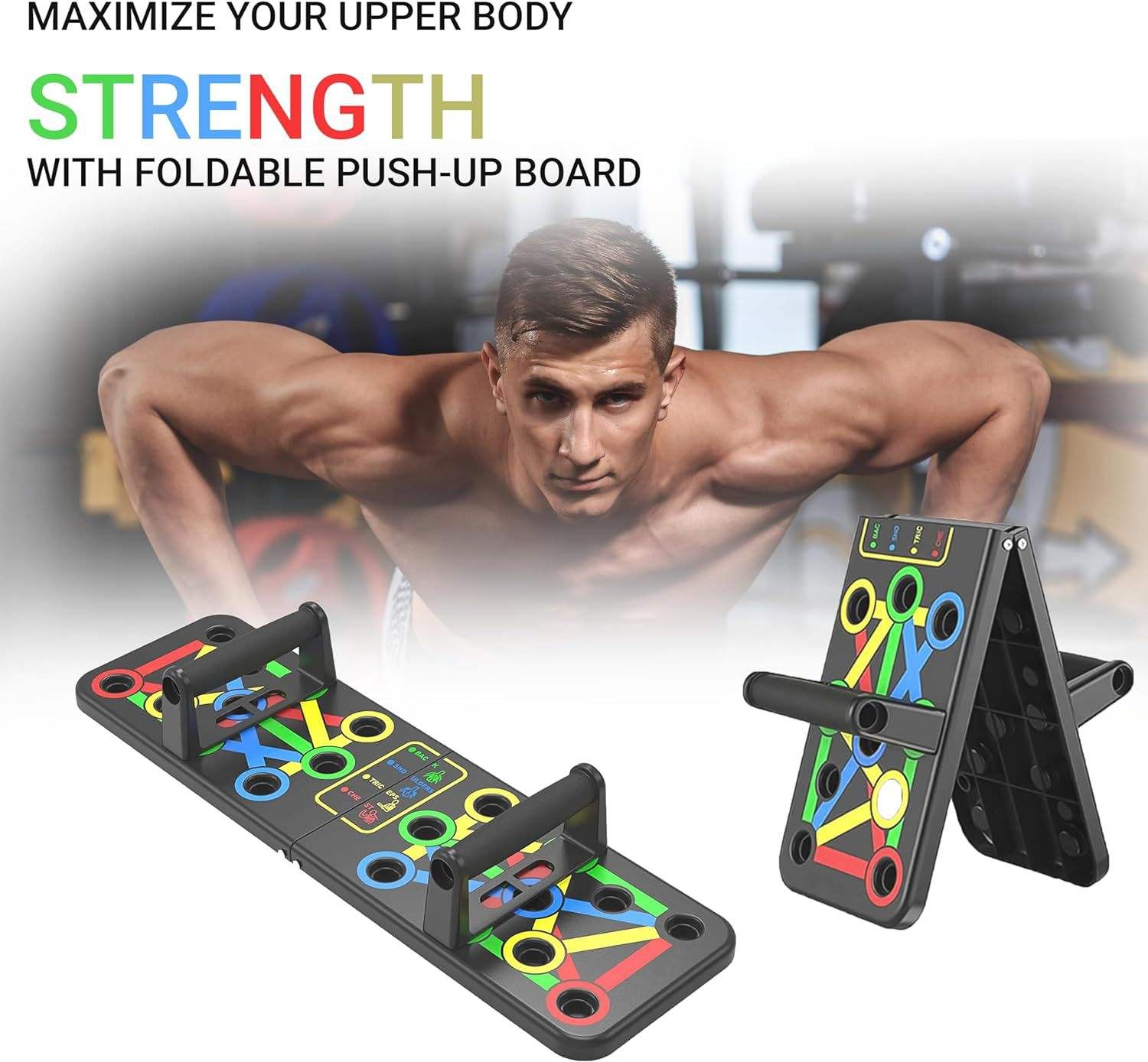 Foldable Push Up Stand Board — Multifunctional Home Gym Equipment