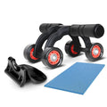 Peyx 4 Wheel Ab Roller with Knee Mat — Core Strength Training