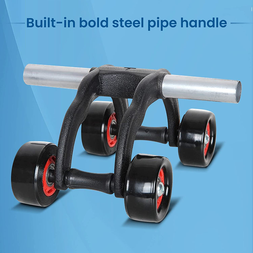 Peyx 4 Wheel Ab Roller with Knee Mat — Core Strength Training