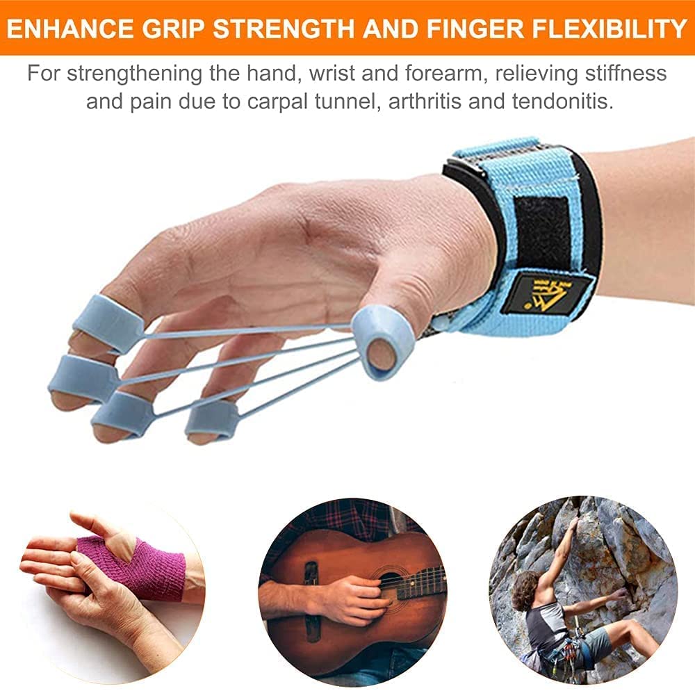 VOAR Finger Gripper Strength Trainer - Hand Grip Exerciser for Gym, Sports & Rehabilitation